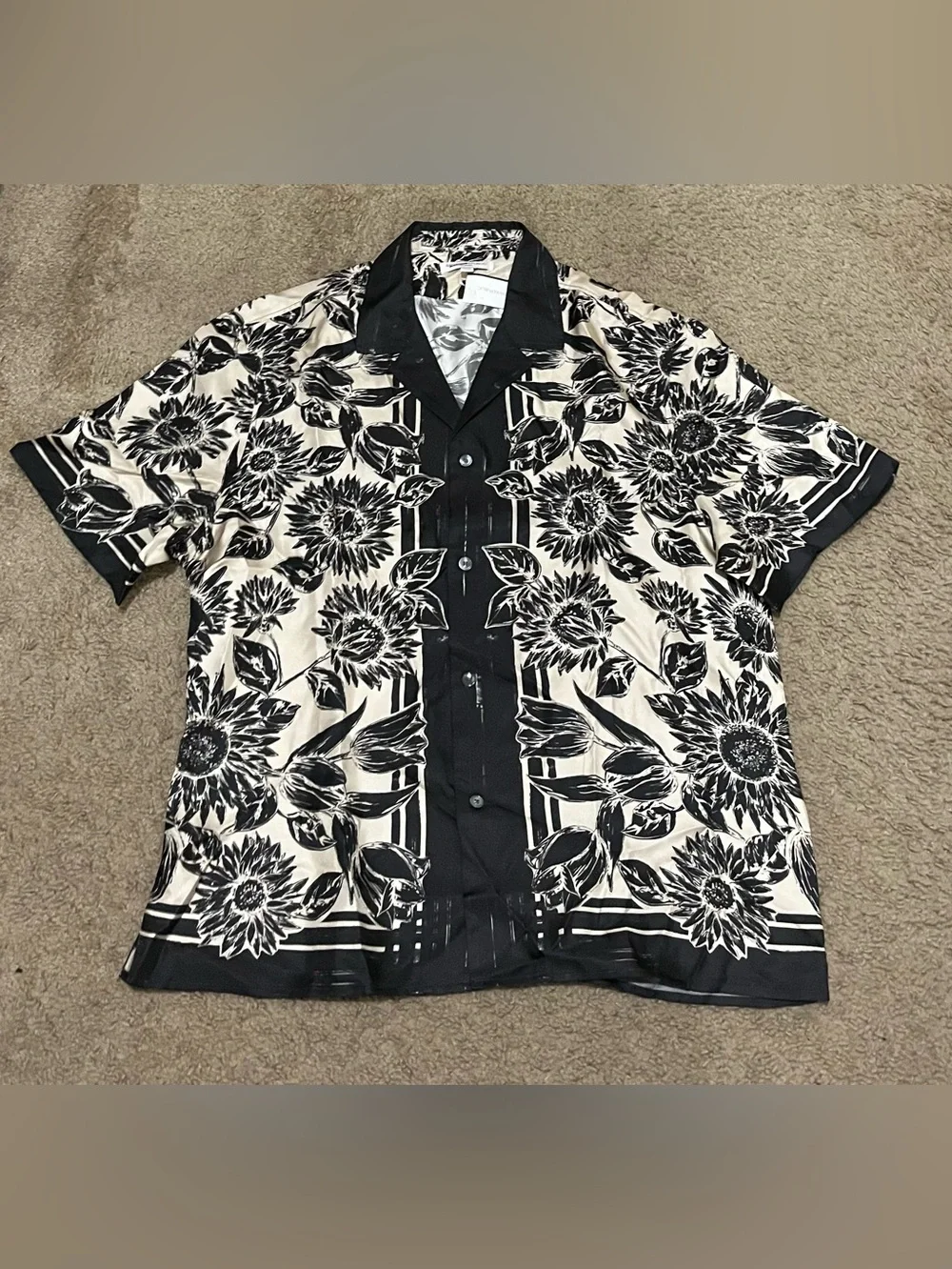 BANANA REPUBLIC STANDARD-FIT SILK RESORT SHIRT